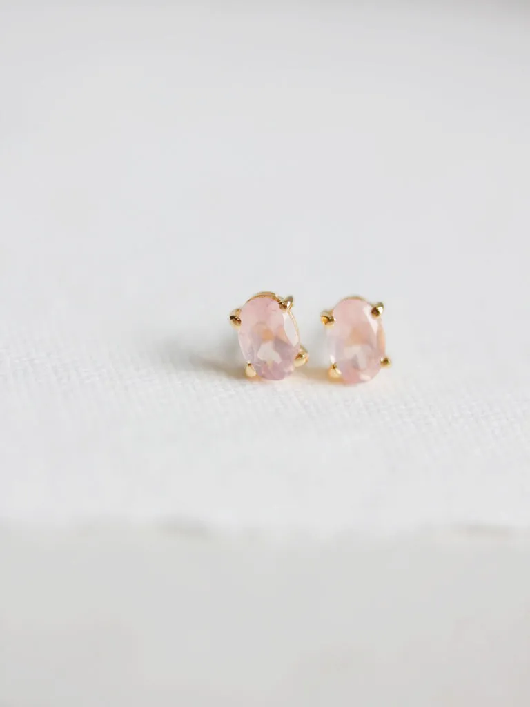 Ava Rose Quartz Stud