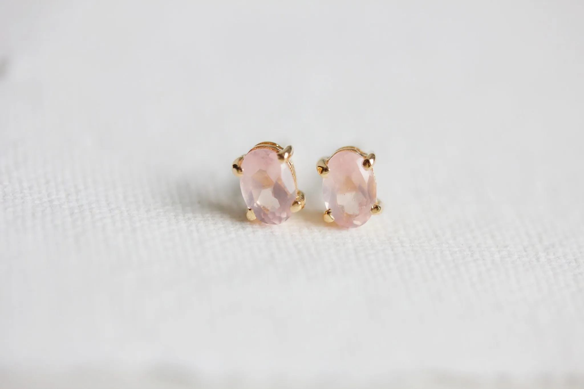 Ava Rose Quartz Stud