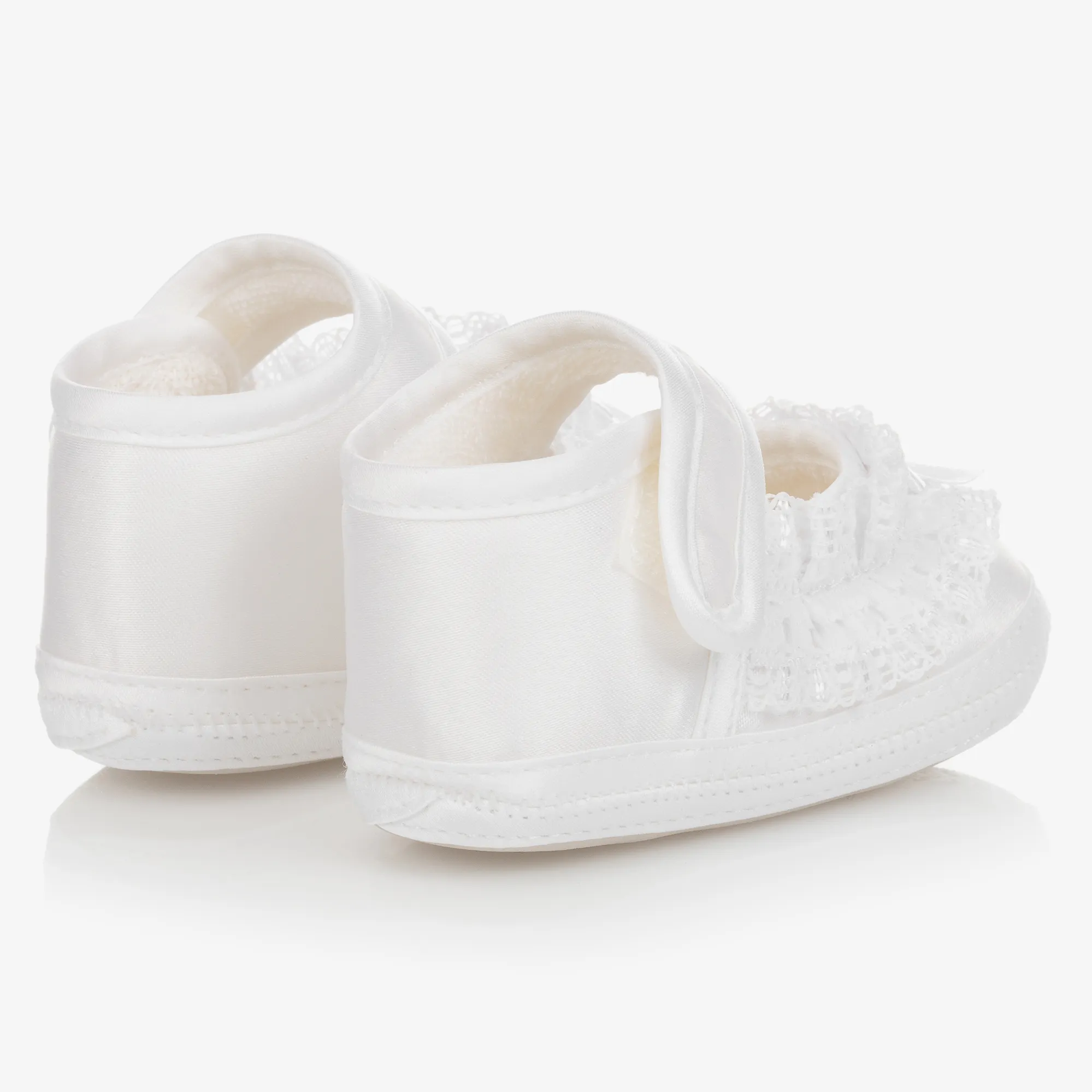 Baby Girls White Lace Shoes