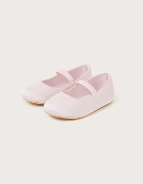 Baby Sadie Satin Walker Shoes Pink