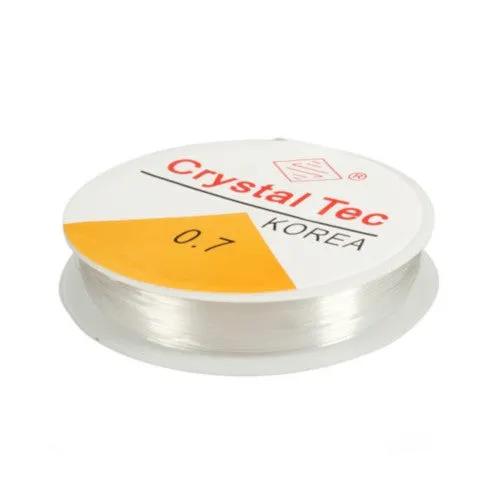 Beading Thread, Elastic Crystal Thread, Stretch Crystal Tec, Clear, 0.7mm