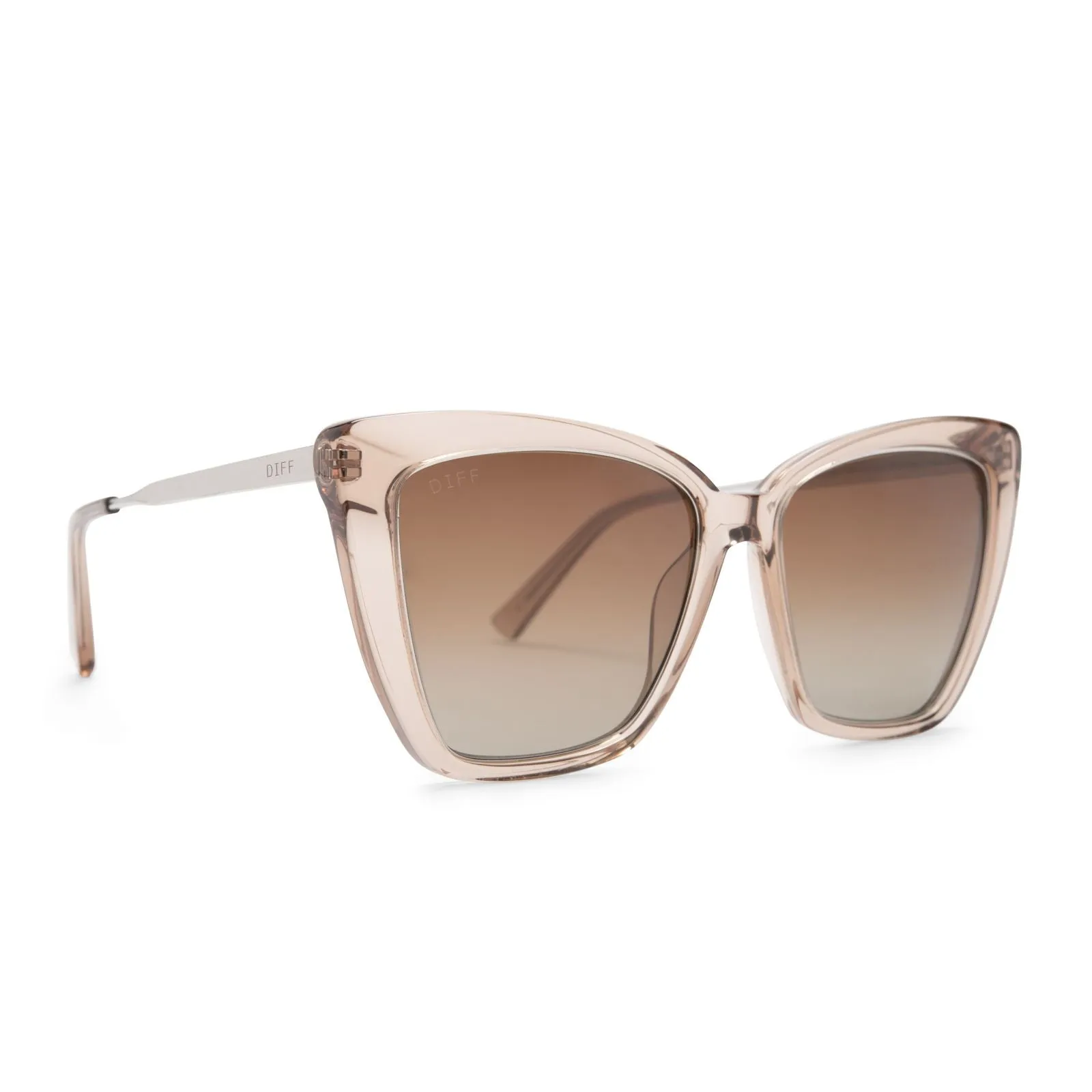 Becky IV Vintage Crystal Brown Gradient Sunglasses