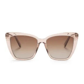 Becky IV Vintage Crystal Brown Gradient Sunglasses