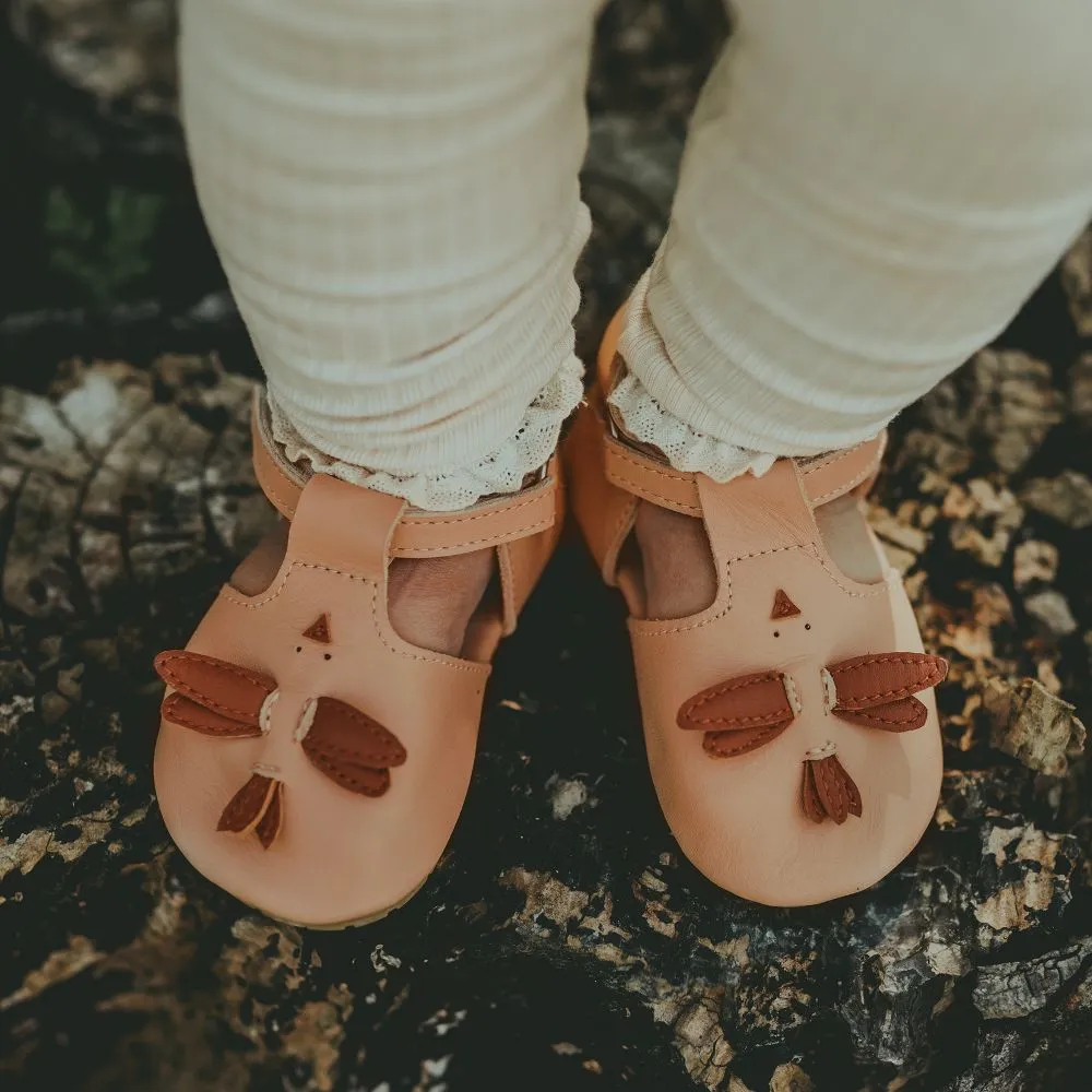 Beige Leather Baby Shoes