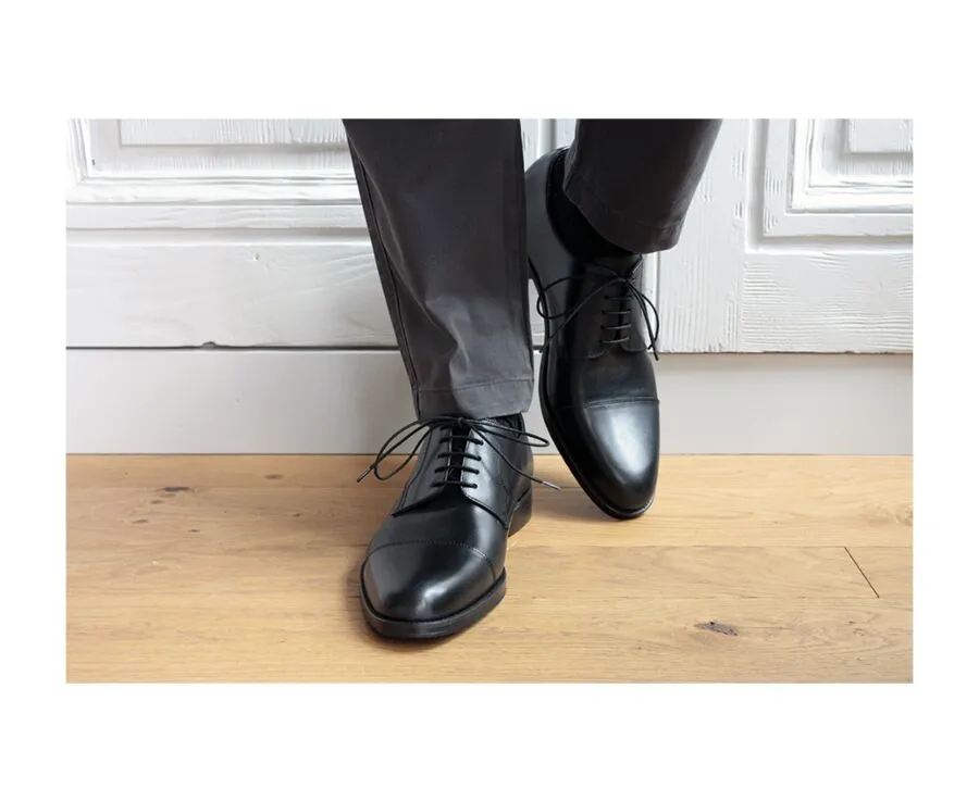 Black Derby Shoes - Rubber pad - MAYFAIR CLASSIC PATIN