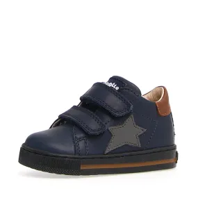 Boys and Girls Sasha Vl Nappa Spazz Fashion Sneakers - Navy/Antracite - Falcotto