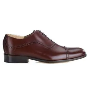 Brown Oxford shoes - Leather outsole - CORBY