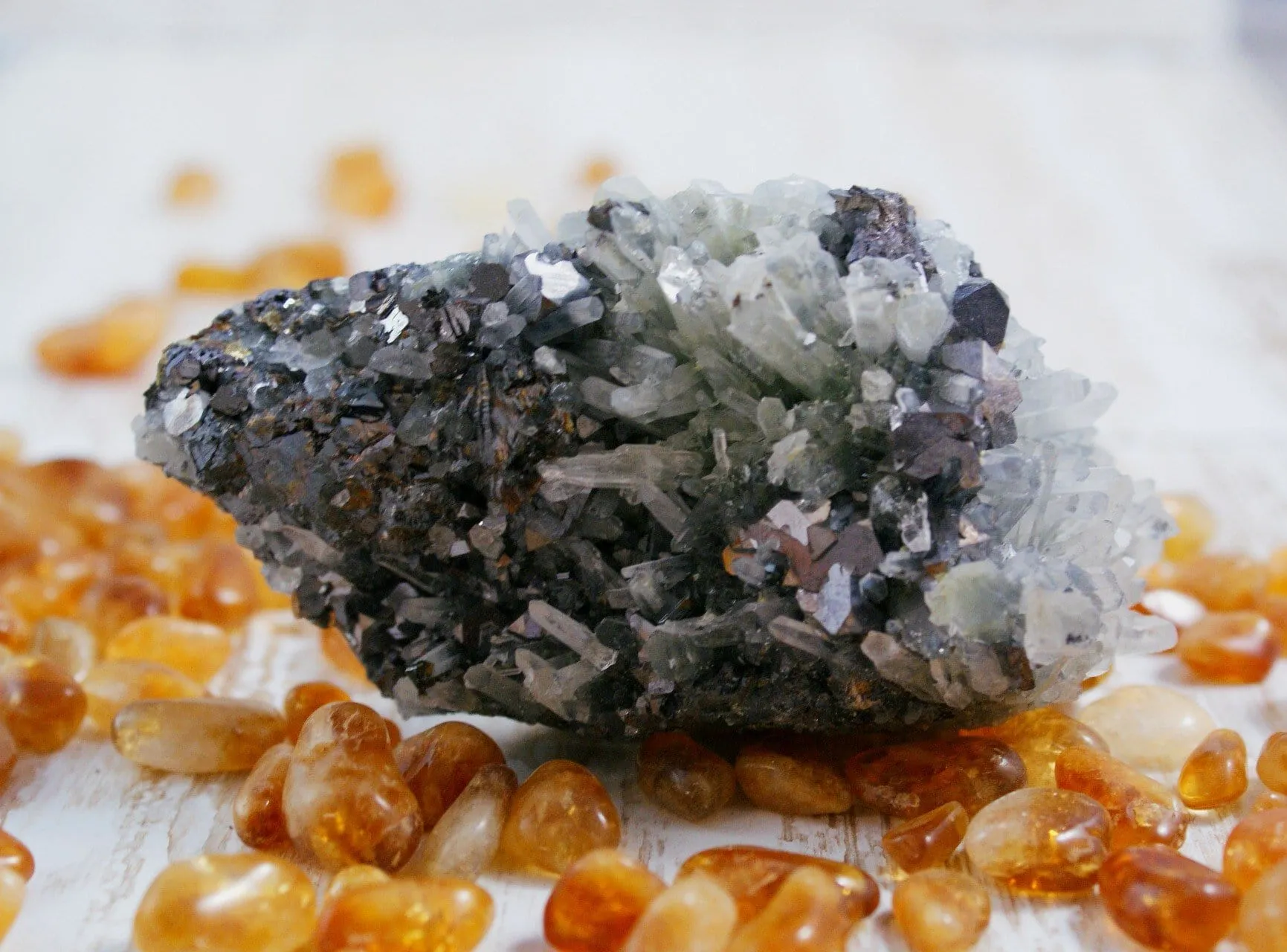 Bulgarian Galena and Quartz w Pyrite