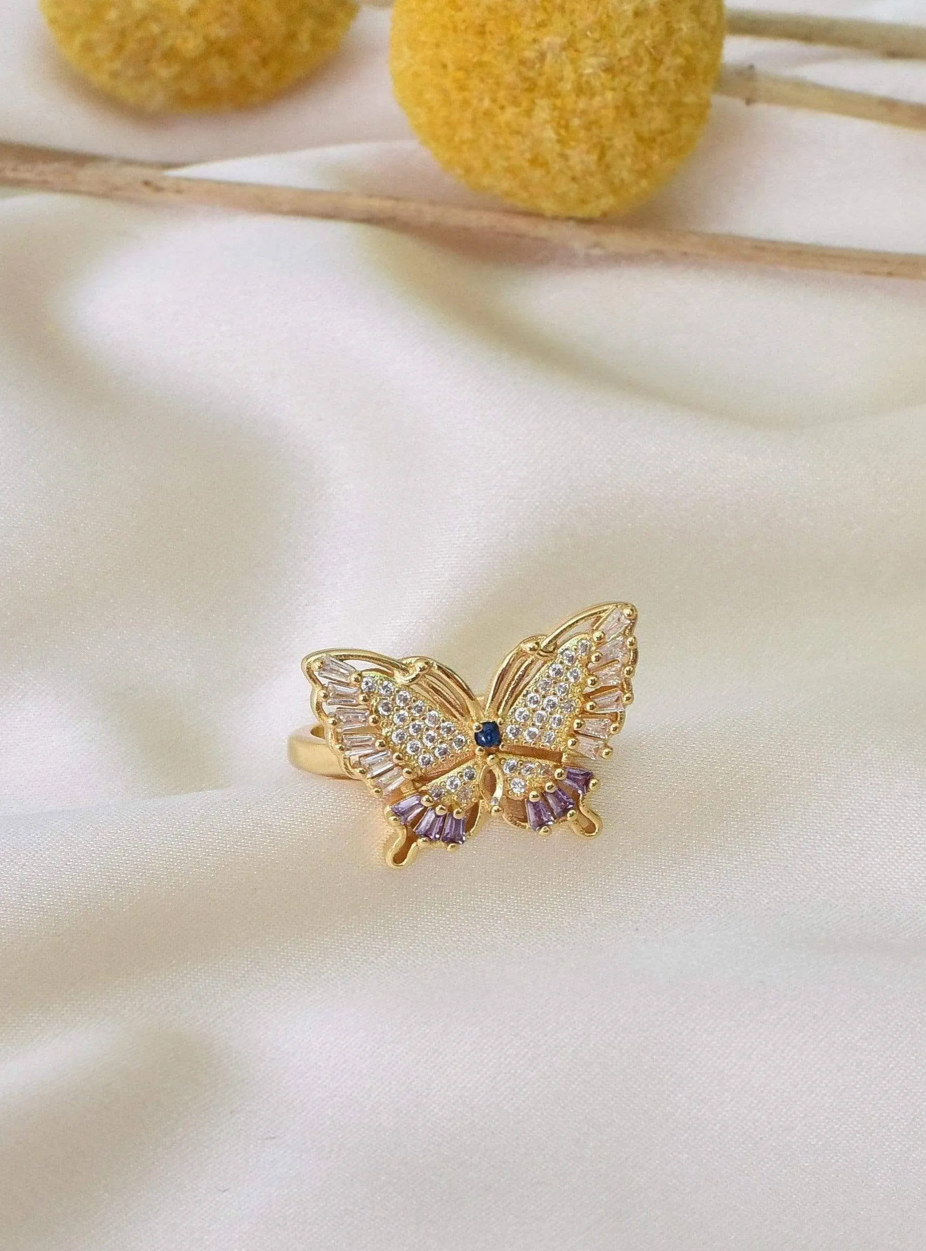 Butterfly Crystal Ring