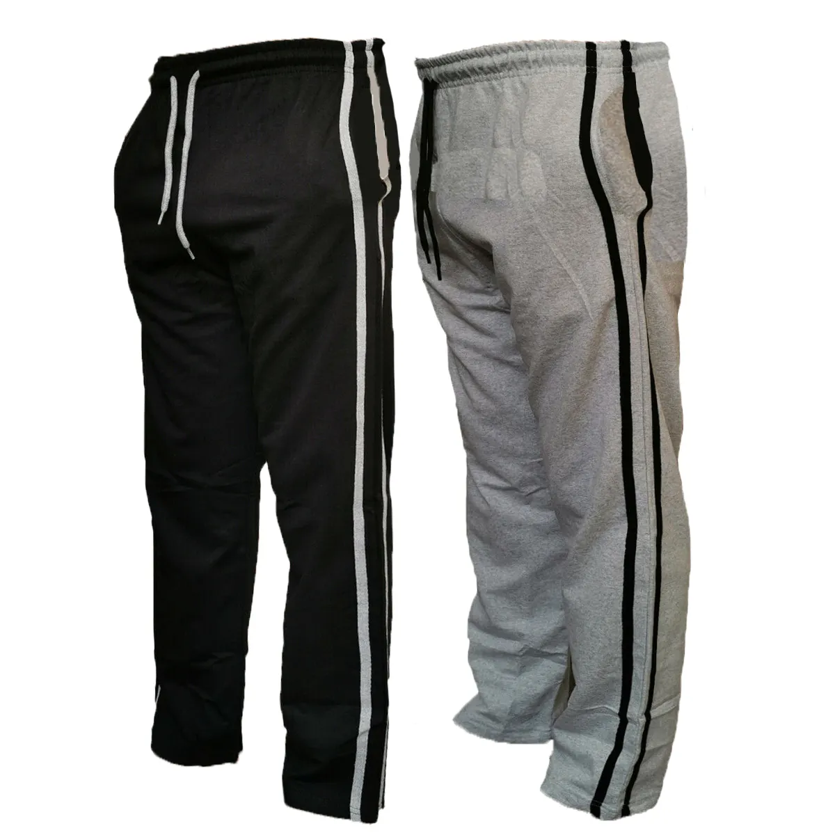 Buy 2 Pack - Mens Tunnel Ribbed Jersey Pyjama Cotton Bottoms - Fast UK Delivery | Insight Clothing