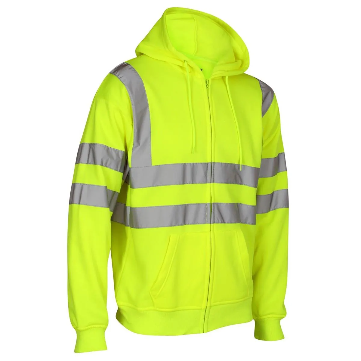 Buy High Visibility Full Zip Hoodie S-5XL with Hi Vis Viz Reflective Strip - Fast UK Delivery | Insight Clothing