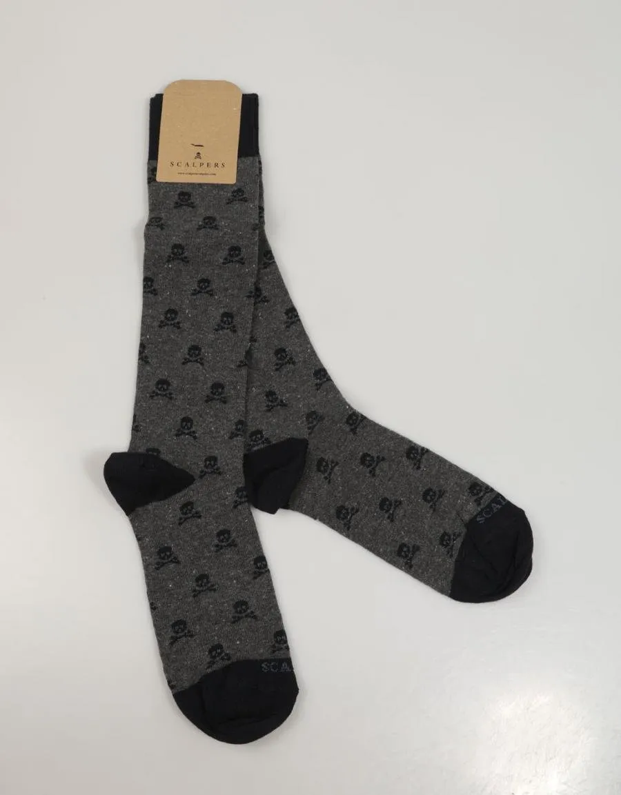  calcetines SCALPERS BAGS Socks 25761 en Gris 83295