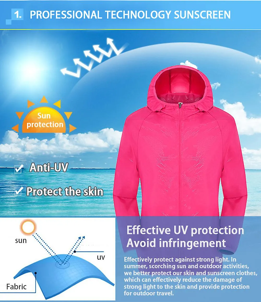 Camping Windbreaker Jacket Men Women Waterproof Clothing Sun Protection Fishing Hunting Jacket Quick Dry Coat Windbreaker Summer