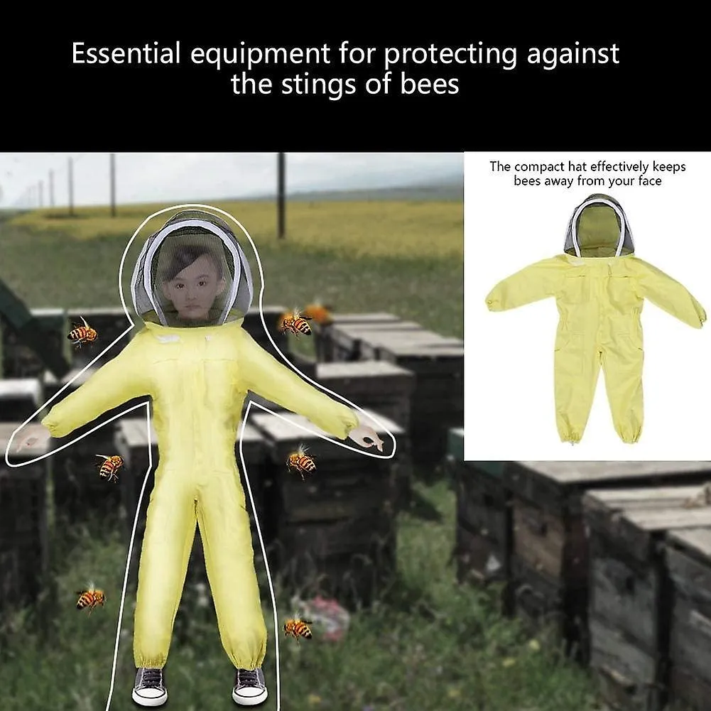 Children's Bee Coverall - Children's Beekeeper Clothing Professional Beekeeping Coveralls For Children Bee Farm Visitor 