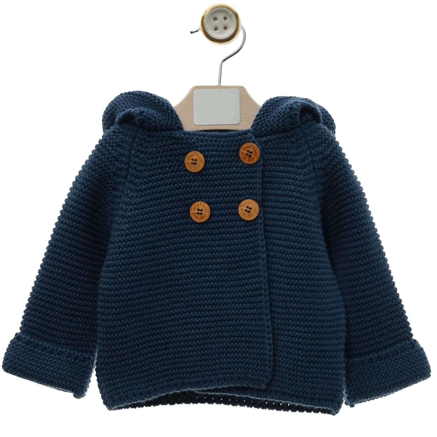 Chubby knit baby trenka.