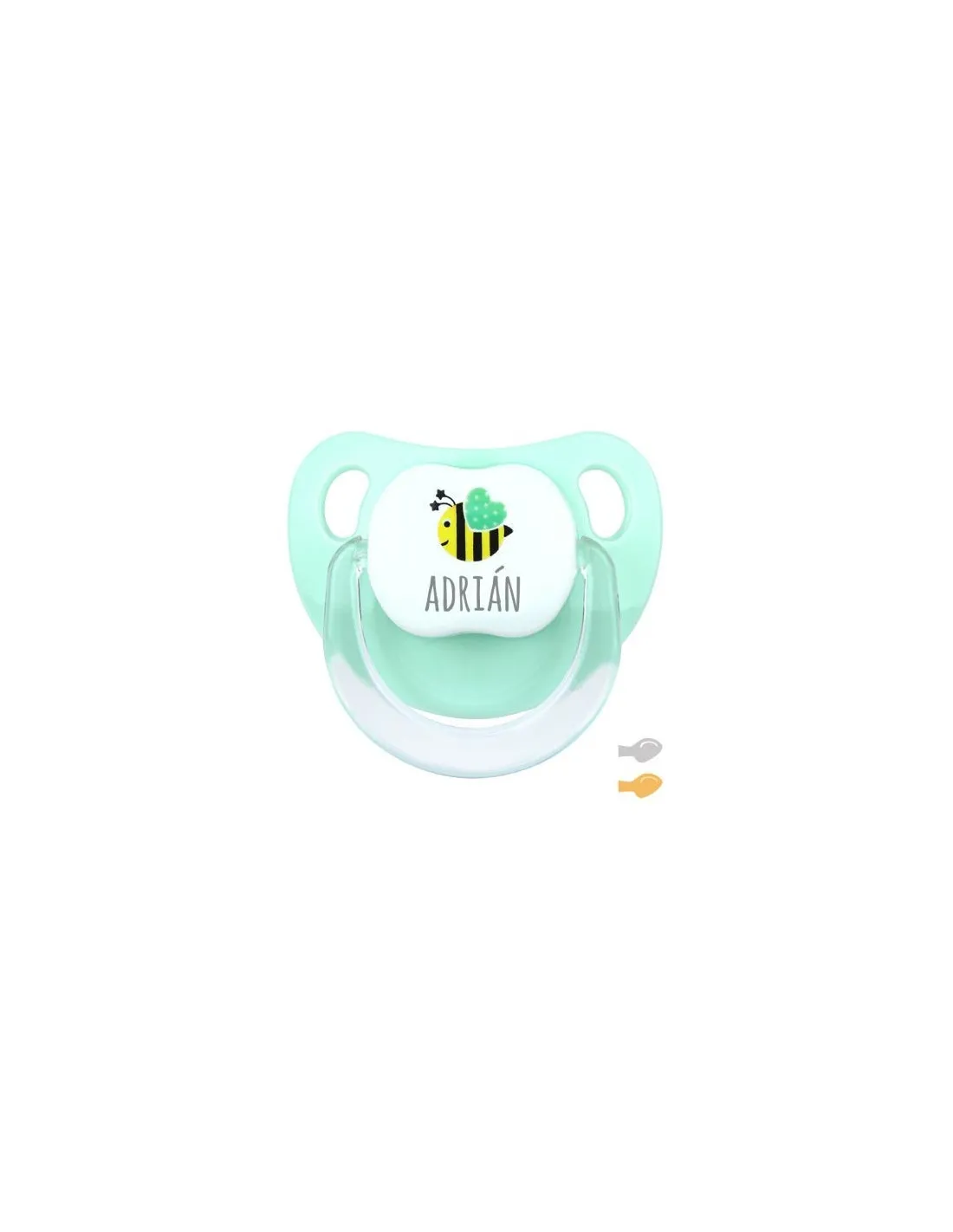 Chupete Baby Abeja Personalizado Mint de Mi Pipo