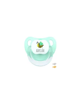 Chupete Baby Abeja Personalizado Mint de Mi Pipo