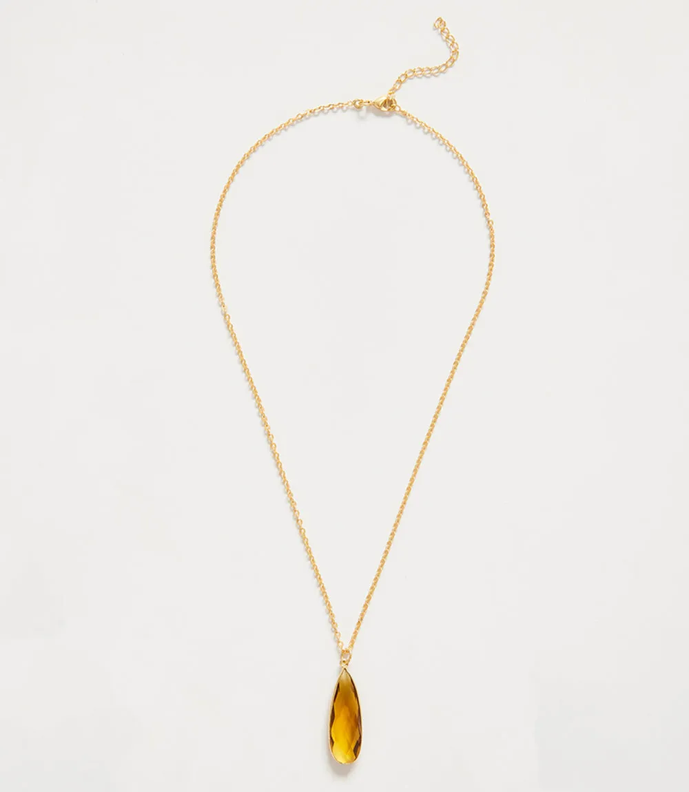 Citrine Quartz Necklace