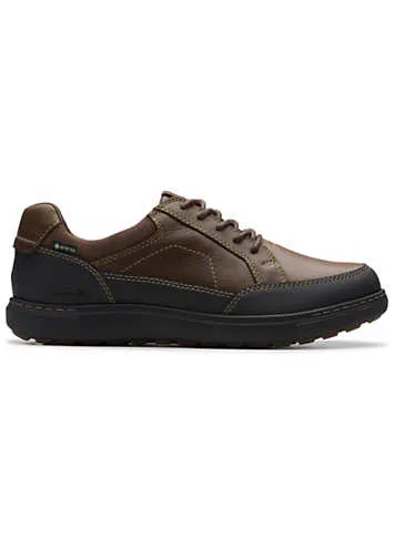 Clarks Men’s Dark Brown Lea Mapstone Lo GTX Shoes | Grattan