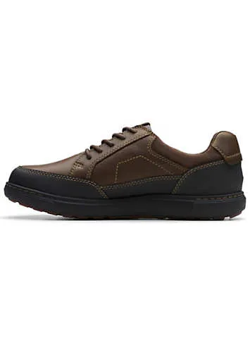 Clarks Men’s Dark Brown Lea Mapstone Lo GTX Shoes | Grattan