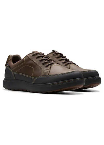 Clarks Men’s Dark Brown Lea Mapstone Lo GTX Shoes | Grattan