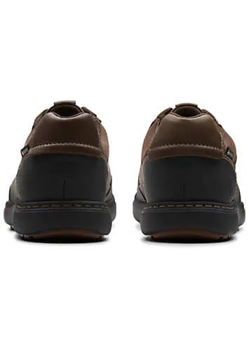 Clarks Men’s Dark Brown Lea Mapstone Lo GTX Shoes | Grattan