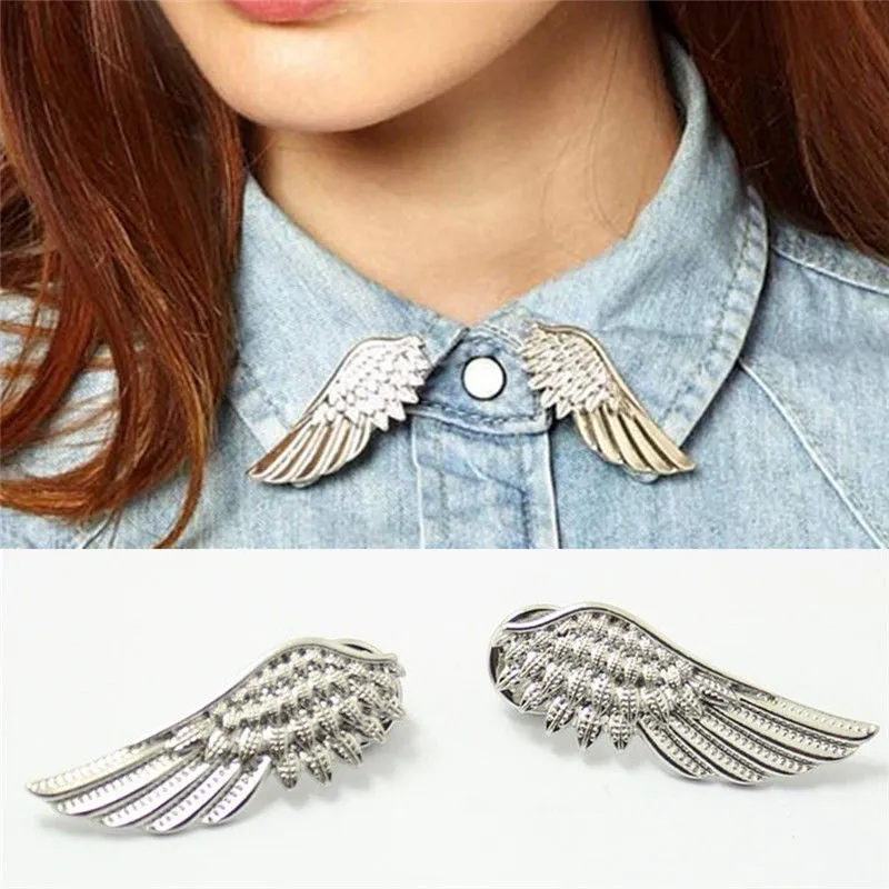 Collar Pin Brooch Pin Brooches BroochPin for Women S Trendy Stylish Punk Wings Style SM6