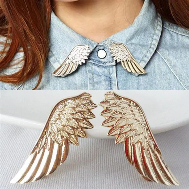 Collar Pin Brooch Pin Brooches BroochPin for Women S Trendy Stylish Punk Wings Style SM6