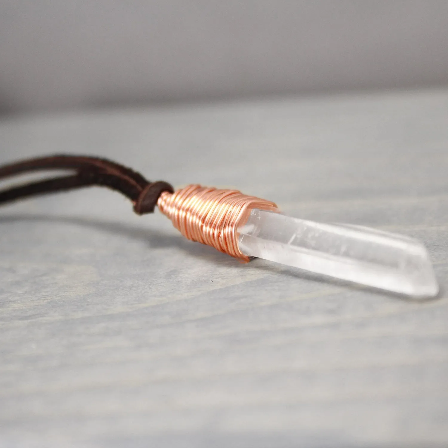 Copper Quartz Necklace