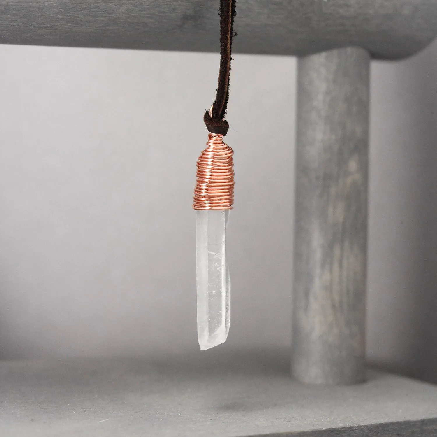 Copper Quartz Necklace