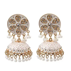 Crystal Jhumka Earrings