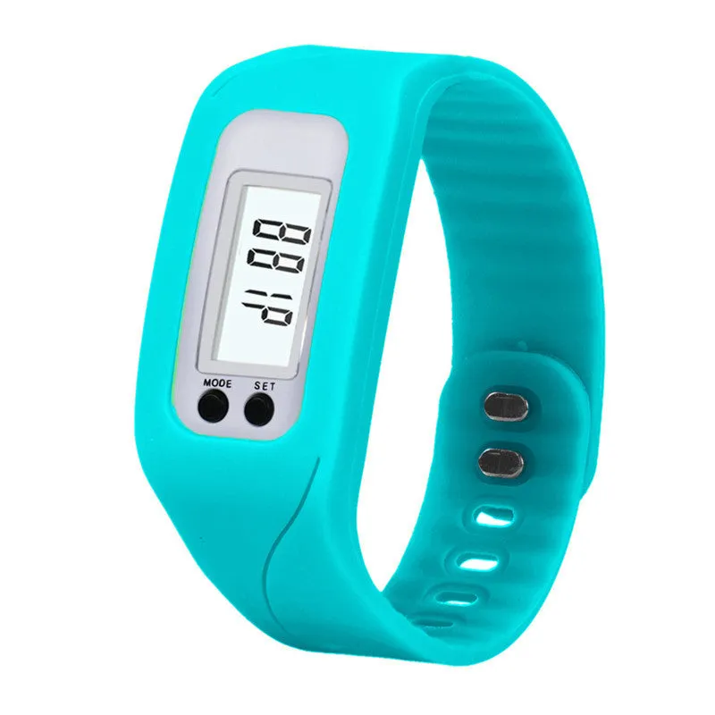 Digital LCD Pedometer Run Step Walking Distance Calorie Counter Watch Bracelet Men sports watches relogio masculino Feida