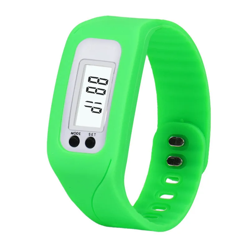 Digital LCD Pedometer Run Step Walking Distance Calorie Counter Watch Bracelet Men sports watches relogio masculino Feida