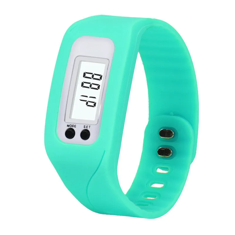 Digital LCD Pedometer Run Step Walking Distance Calorie Counter Watch Bracelet Men sports watches relogio masculino Feida