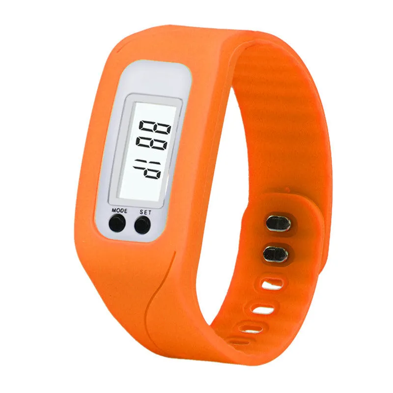 Digital LCD Pedometer Run Step Walking Distance Calorie Counter Watch Bracelet Men sports watches relogio masculino Feida