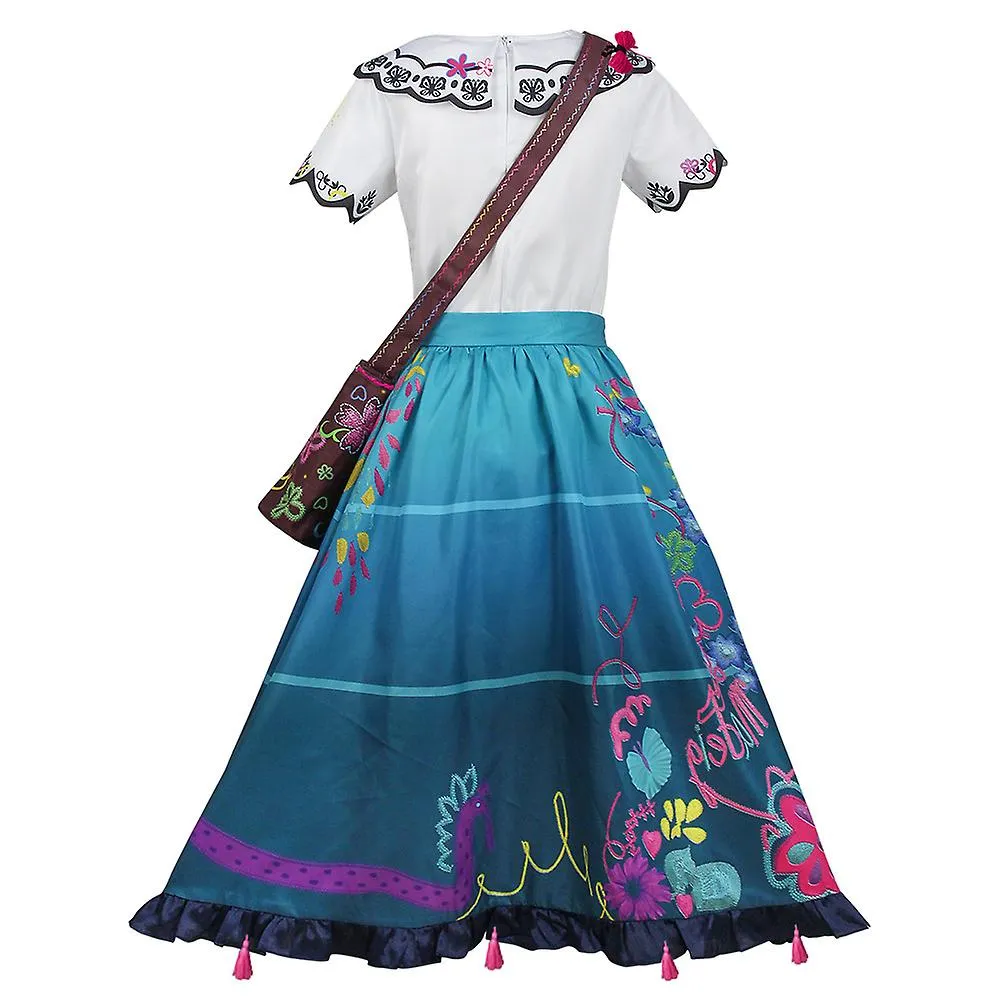 Dress, Full House Cos Clothing Encanto Mirabell Skirt Princess Dress Performance Costume