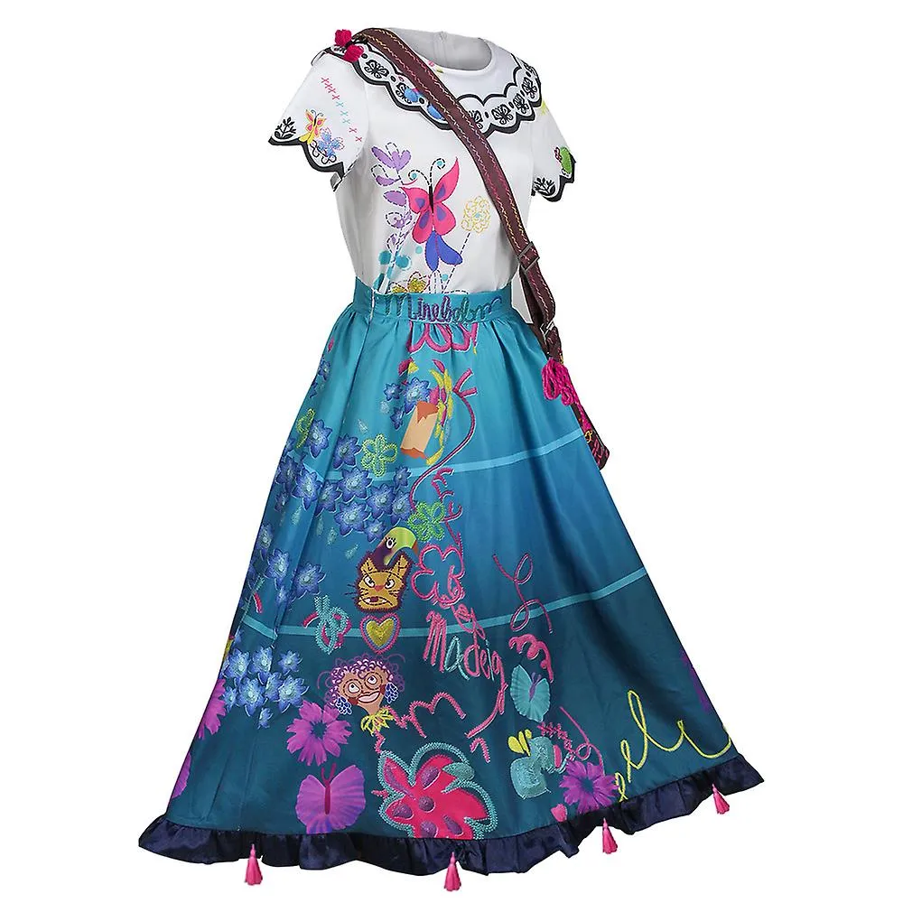 Dress, Full House Cos Clothing Encanto Mirabell Skirt Princess Dress Performance Costume