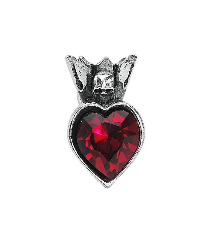 E379 PENDIENTES CLADDAGH HEART EARSTUDS Swarovski BY ALCHEMY