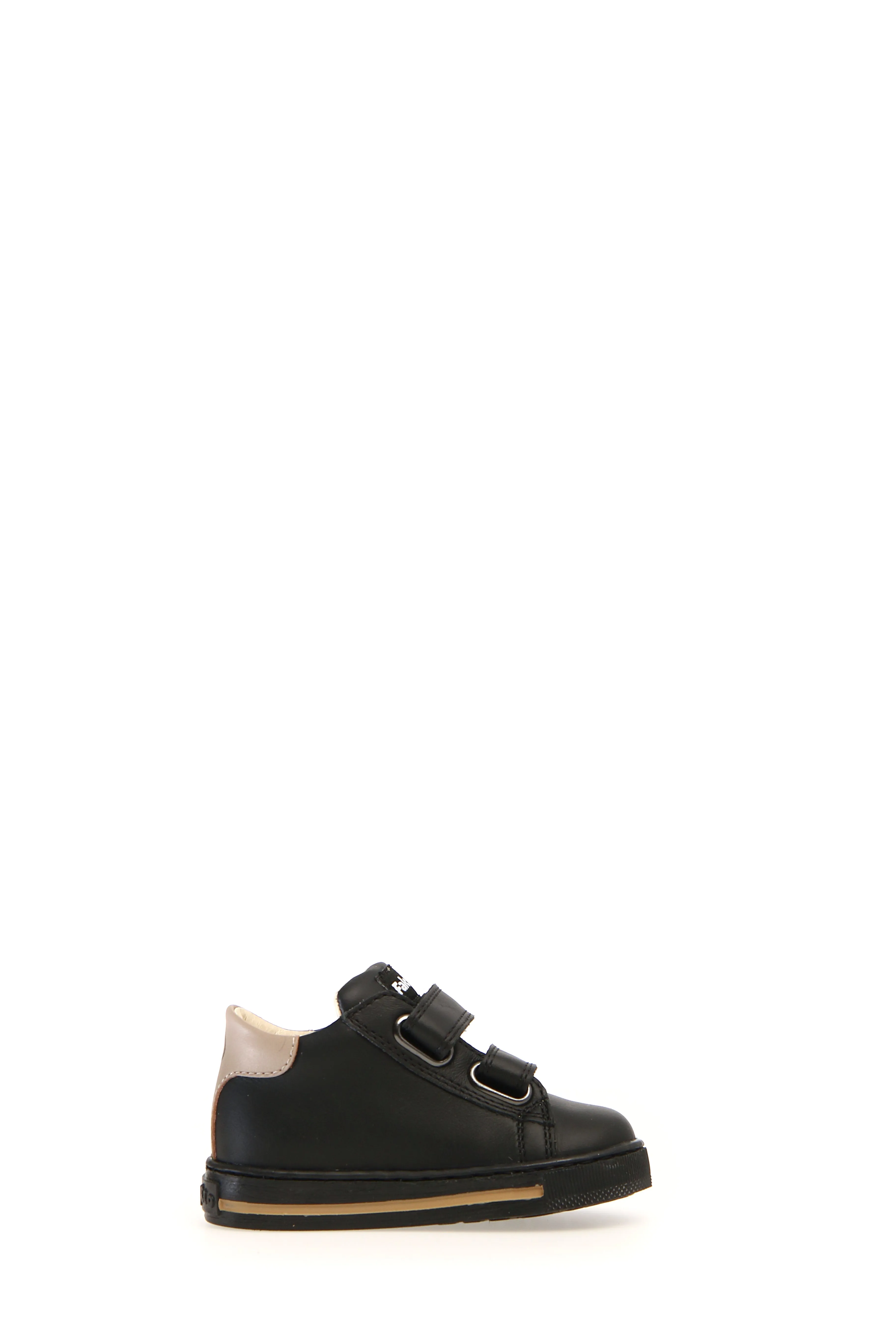 Falcotto Children's Black/Taupe Leryn Calf Sneakers