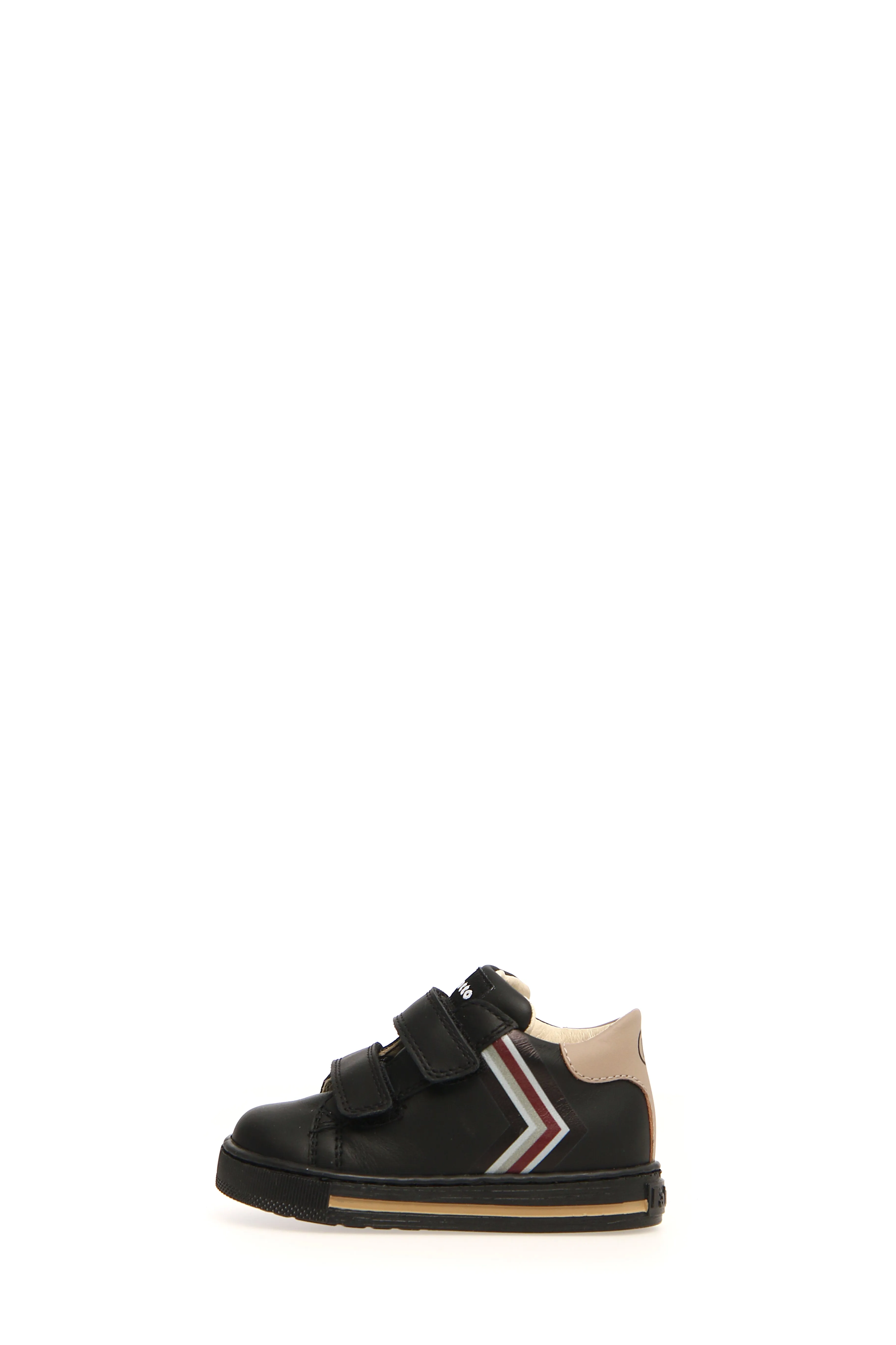 Falcotto Children's Black/Taupe Leryn Calf Sneakers