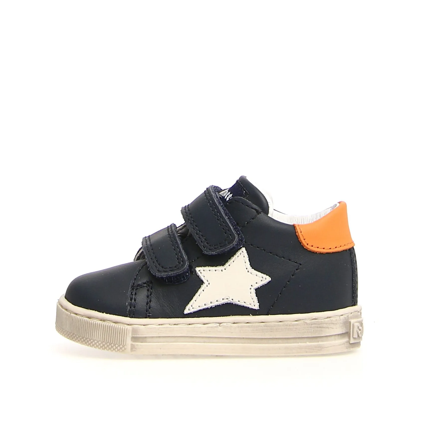 Falcotto Kids' Sasha Vl Calf Fashion Sneakers - Navy/Orange