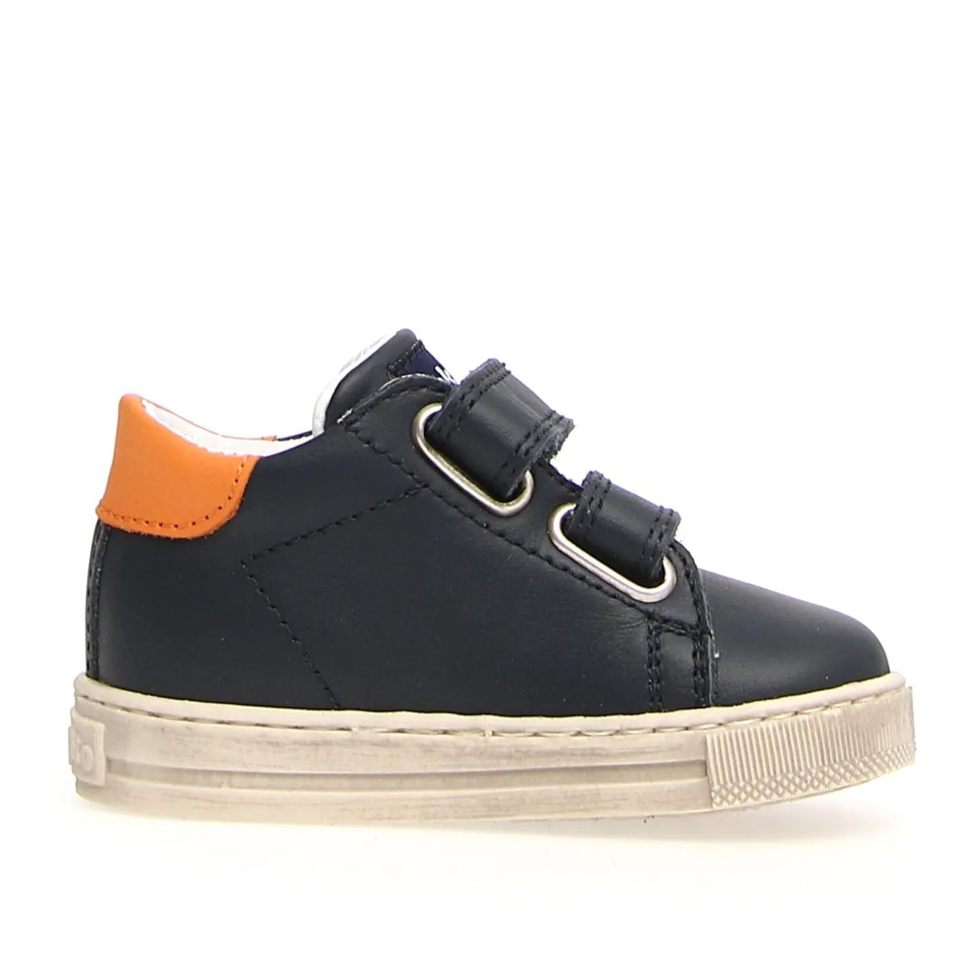 Falcotto Kids' Sasha Vl Calf Fashion Sneakers - Navy/Orange