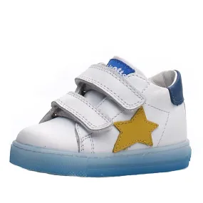 Falcotto Kids Sasha Vl Calf Fashion Sneakers - White/Azure