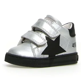 Falcotto Salazar Vl Metallic Sneakers - Silver/Black for Boys and Girls