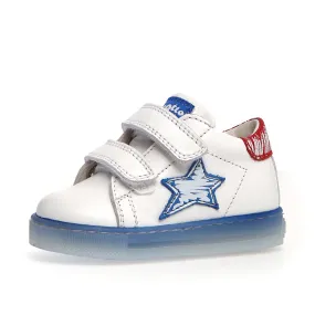 Falcotto Sasha VL Brus Fashion Sneakers - White/Red - Boys and Girls