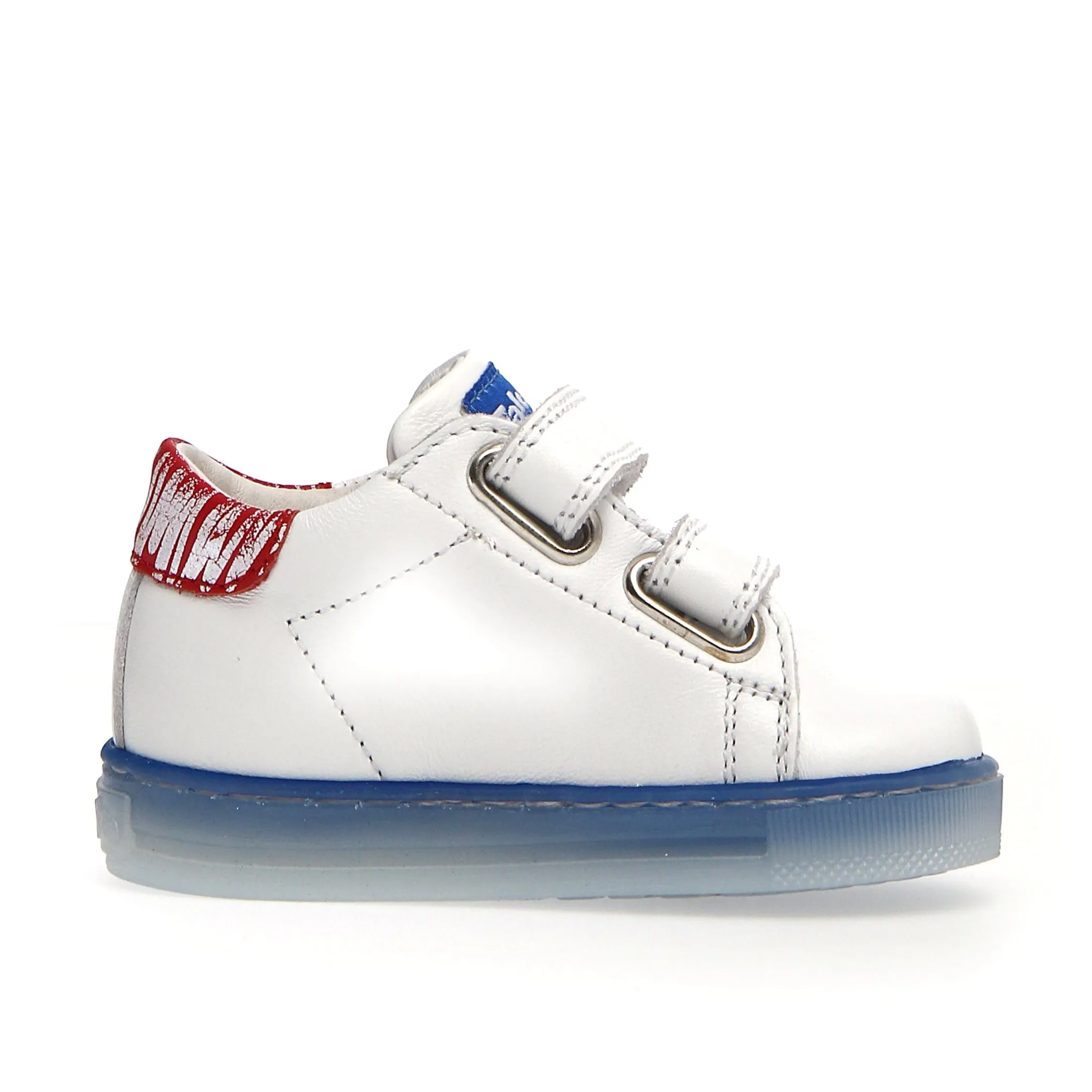 Falcotto Sasha VL Brus Fashion Sneakers - White/Red - Boys and Girls