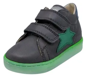 Falcotto Sasha Vl Nappa Spazz Fashion Sneakers - Boy's and Girl's, Antracite/Verde/Celeste