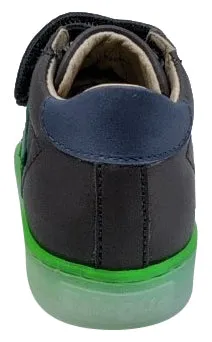 Falcotto Sasha Vl Nappa Spazz Fashion Sneakers - Boy's and Girl's, Antracite/Verde/Celeste