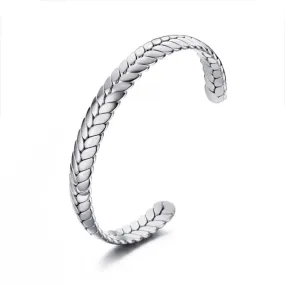 Farah Bangle, Stainless Steel Cuff Bangle, Size Length:  65mm Diameter