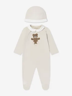 Fendi Kids - Baby Bear Babygrow Gift Set (2 Piece) in Beige | Childsplay Clothing